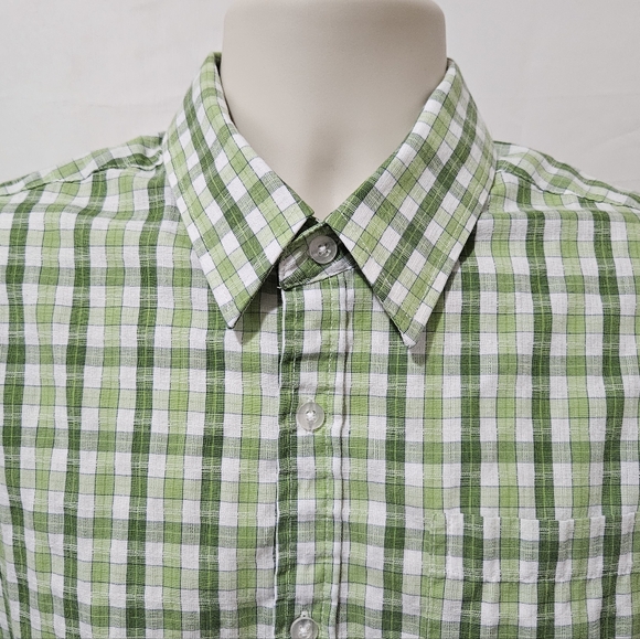 James Tattersall Button-Down Short Sleeve Checkered Shirt - Picture 5 of 12